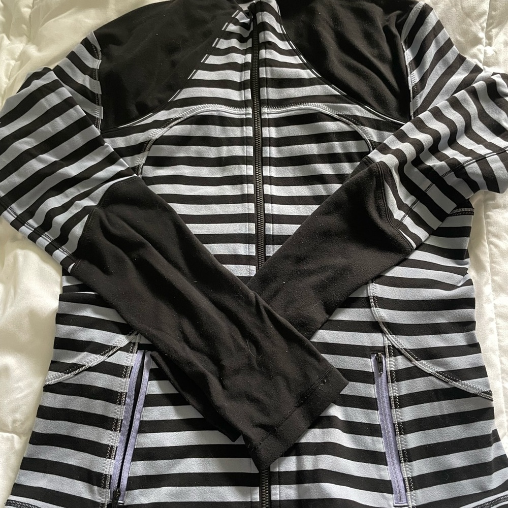 Striped Black and Gray Women's Jacket Lululemon